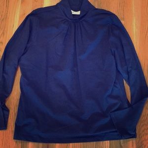 Navy Blue Turtle Neck Type